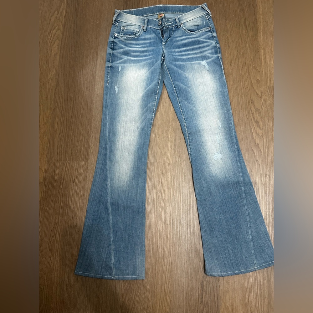True Religion Light Blue Flare Jeans
